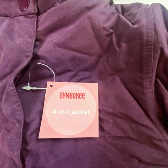 NWT Gymboree Girl Purple Embroidered Flower 4-In-1 Jacket Size 4 - Picture 4 of 15